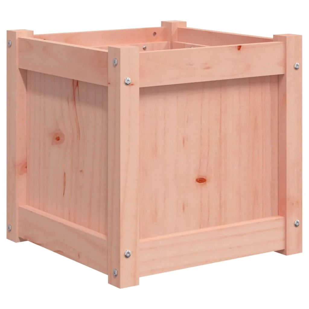 Vassoio per fioriera aiuola rialzata piante fiori terrazza giardino 40 x 40 x 40 cm legno massello marrone Douglas 02_0037559
