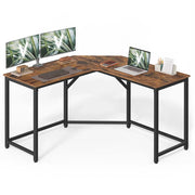 Scrivania angolare per computer per adulti 129 x 129 x 76 cm marrone 12_0004181