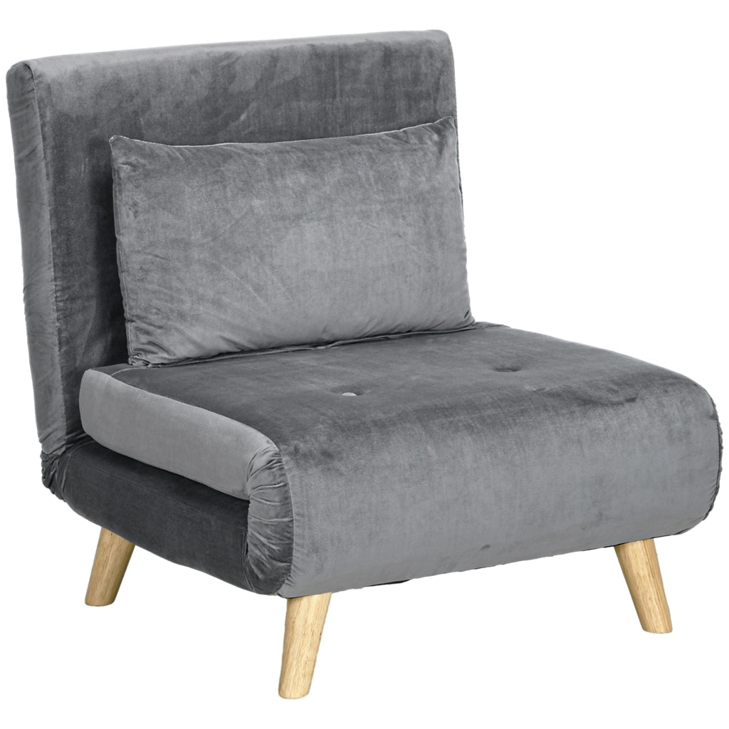POLTRONA LETTO 72x78x79 cm Grigio in poliestere