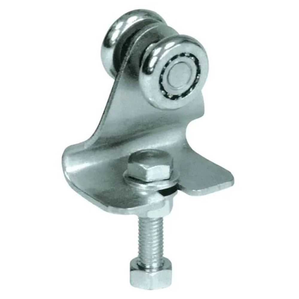 Ibfm art. 338/2 carrello in acciaio zincato con staffa e 2 ruote da 24m per monorotaia 339p