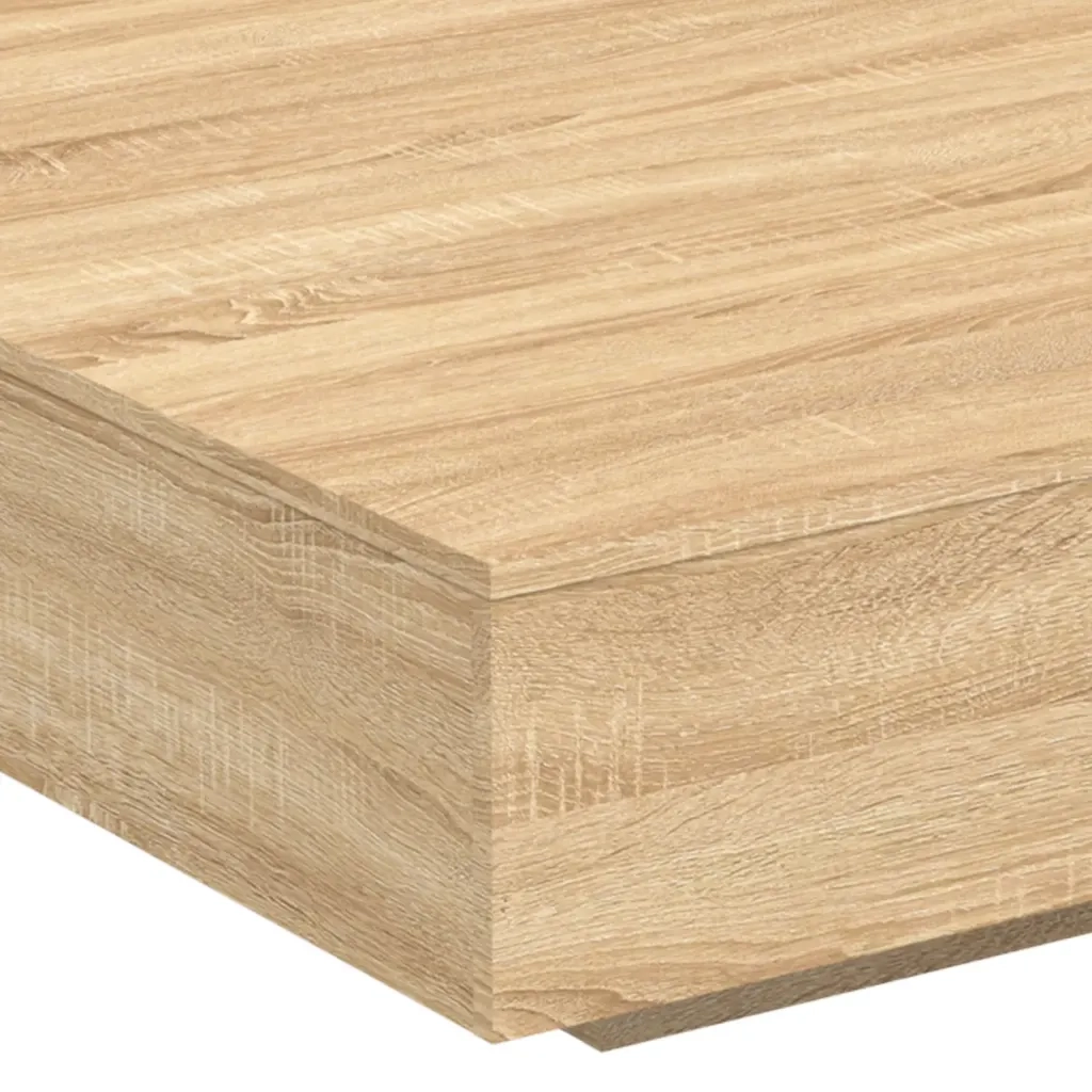 Tavolino Salotto Rovere Sonoma 100x100x31 cm Legno Multistrato 836597