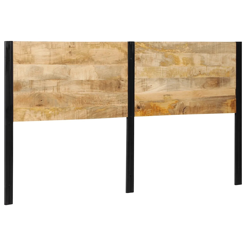 Testiera-Testata-Testiera Decorativa 180 cm in Legno Massello di Mango e Ferro