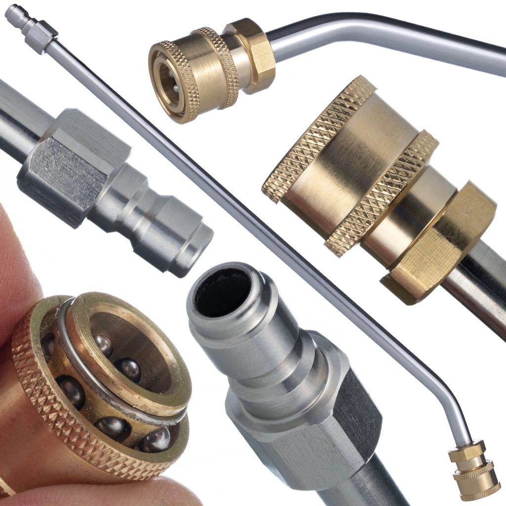 Lancia per Idropulitrice 1/4" 50cm Angolata 30° – Alta Qualità, Pressione Max 250 Bar, Compatibile con Rosfix e Lavor