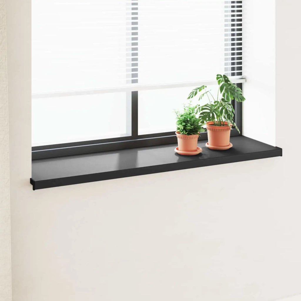 Soglia della Finestra Nero con Venature del Legno PVC CFW5655423