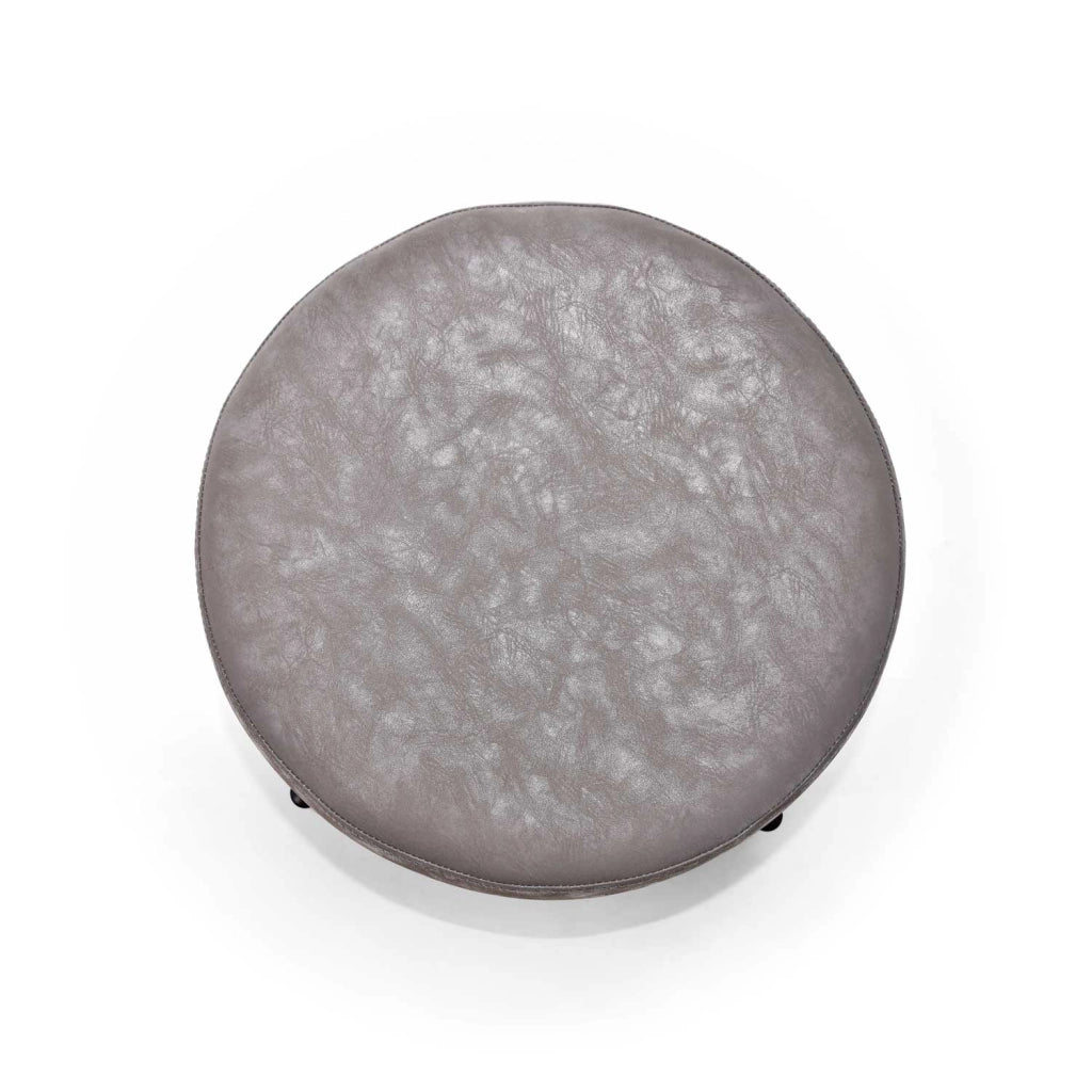 BONN LETHERETTE - Pouf piccolo tondo in letherette