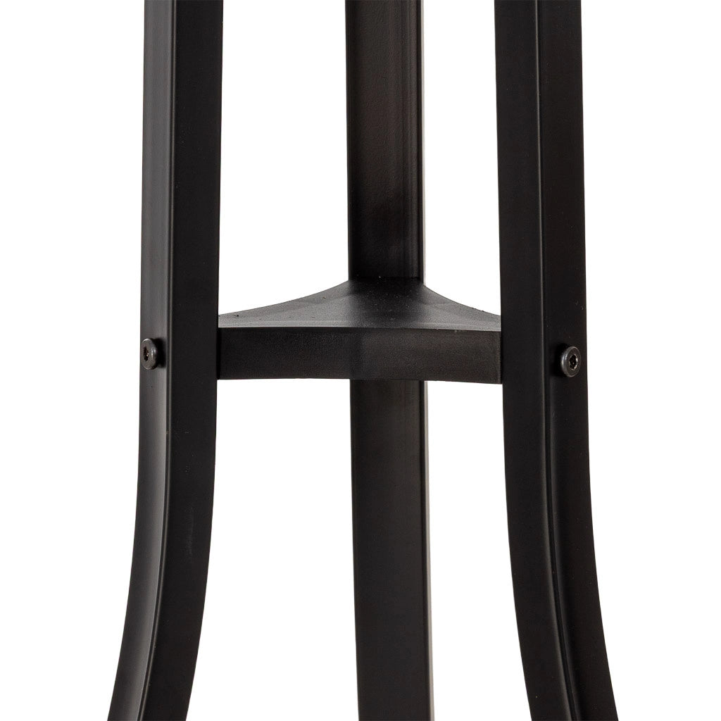 Perchero de metal negro y 6 ganchos 177x63x51h cm