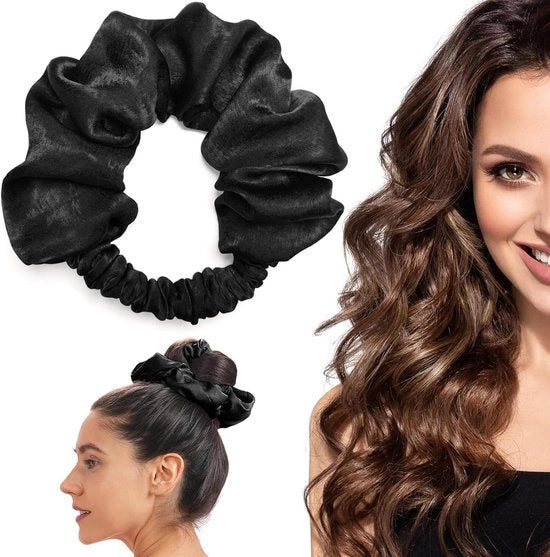 Krulspilli senza calore per capelli lunghi - Nero - Sonno confortevole senza calore - Metodo di stile amichevole per capelli