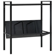 Libreria a 2 Ripiani Nera 52x28x59 cm in Truciolato cod mxl 7004