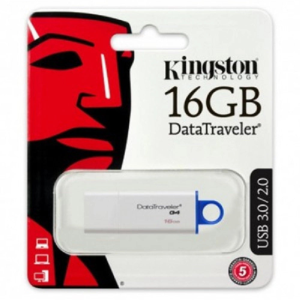 Trade Shop - Pendrive Usb 3.0/2.0 16gb Chiavetta Penna 16 Gb Chiave Kingston Memoria Dtg4/16gb -