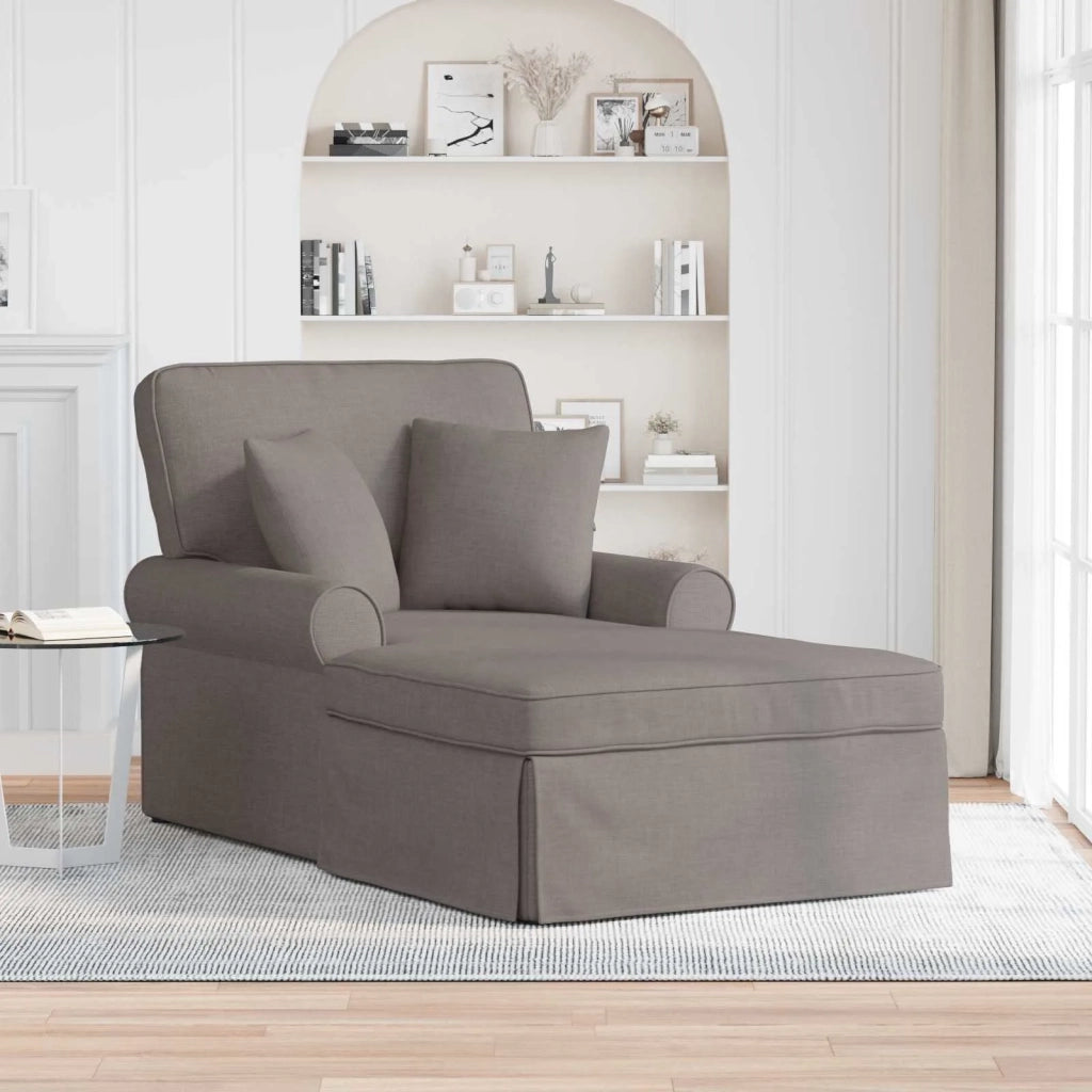 Chaise Longe con Gonna con cuscino 3 pz Talpa Tessuto CFW5473943