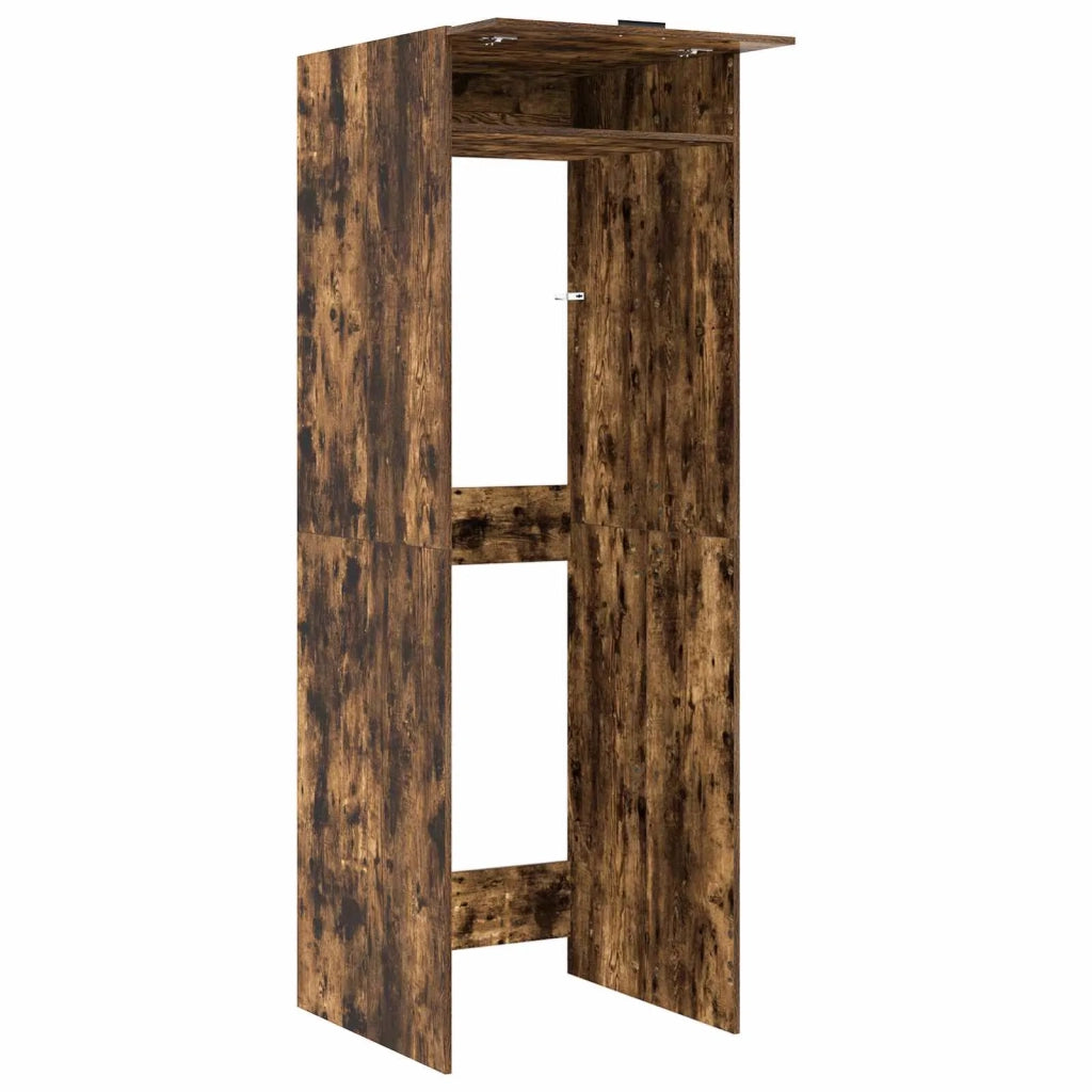 Mobiletto per lavatrice Rovere fumé 67,5 x 68 x 200 cm 3422788