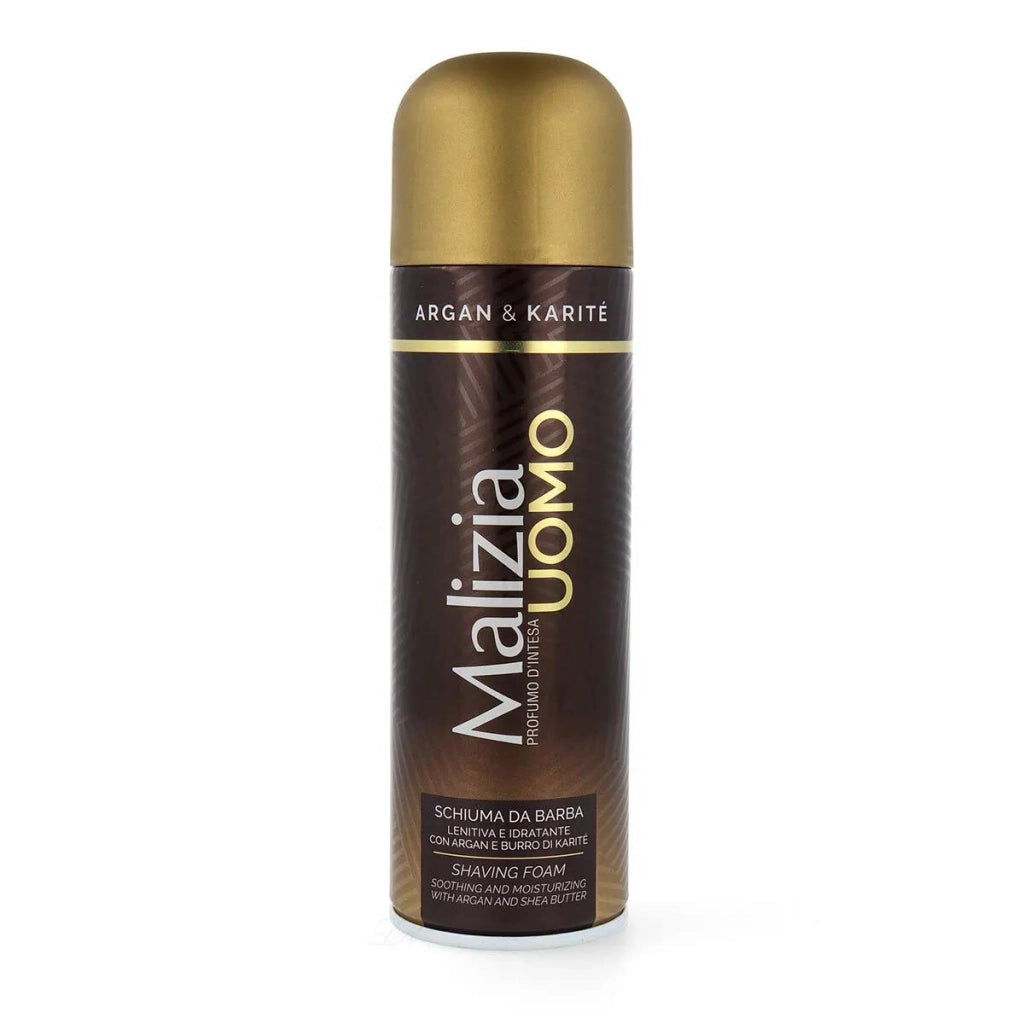MALIZIA SCHIUMA DA BARBA 300 ML OLIO DI ARGAN & BURRO DI KARITE'