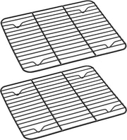 Set di raffreddamento in acciaio inossidabile - Set di 2 - Griglia per forno per cuocere e grigliare - Raffreddamento e pulizia - 248 x 19 x 15 cm - Facile e salutare da pulire.