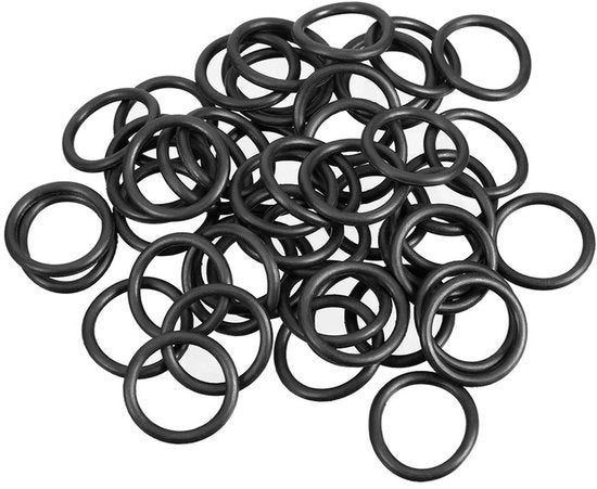 Set di guarnizioni per idraulica - 50 pezzi - gomma nitrile - diametro esterno 26 mm - diametro interno 22 mm - spessore 2 mm