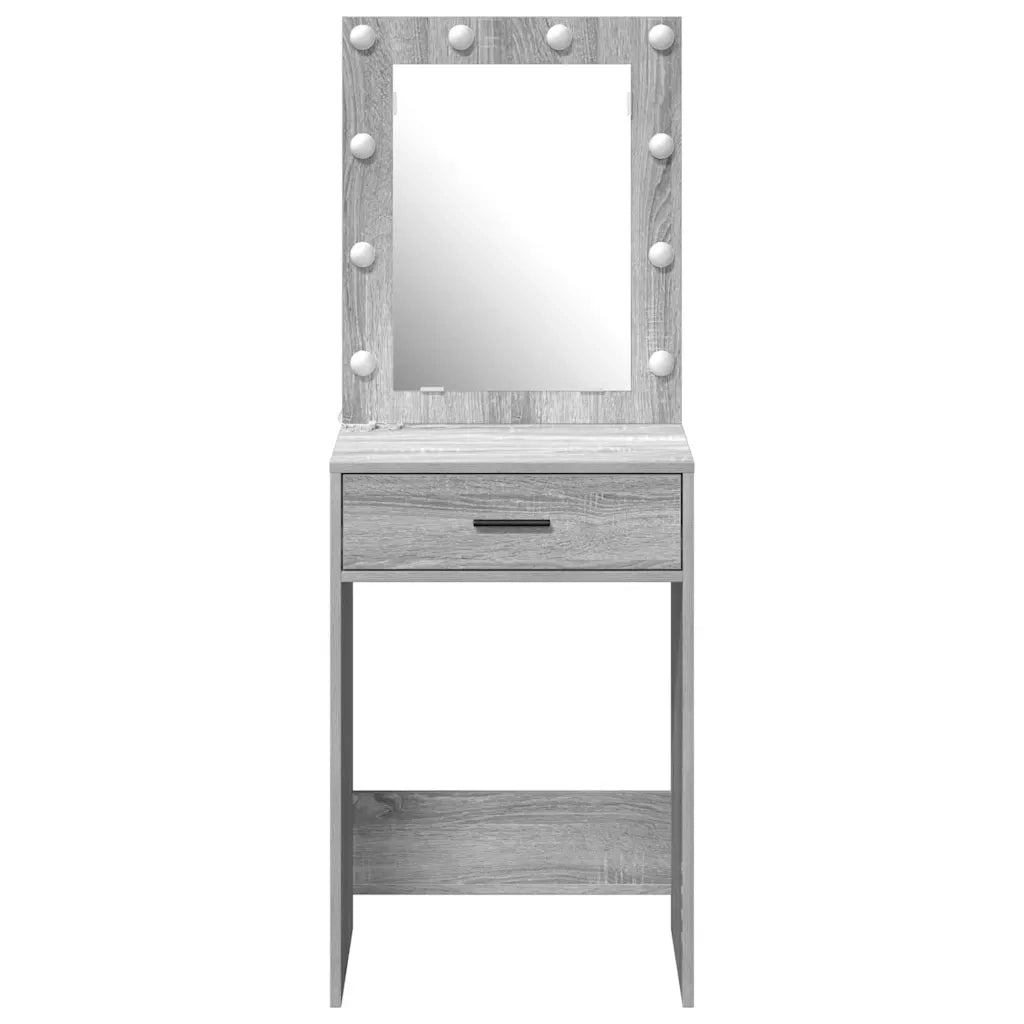 Tavolo da Trucco con cassetto Grigio Sonoma 50 x 41 x 135 cm 865042