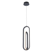 Lampada a sospensione LED nera Demark 28W Quintiesse