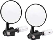 Specchio di retromarcia per motocicletta - Inclinabile - Diametro 22 mm - Specchi rotondi - Impermeabile