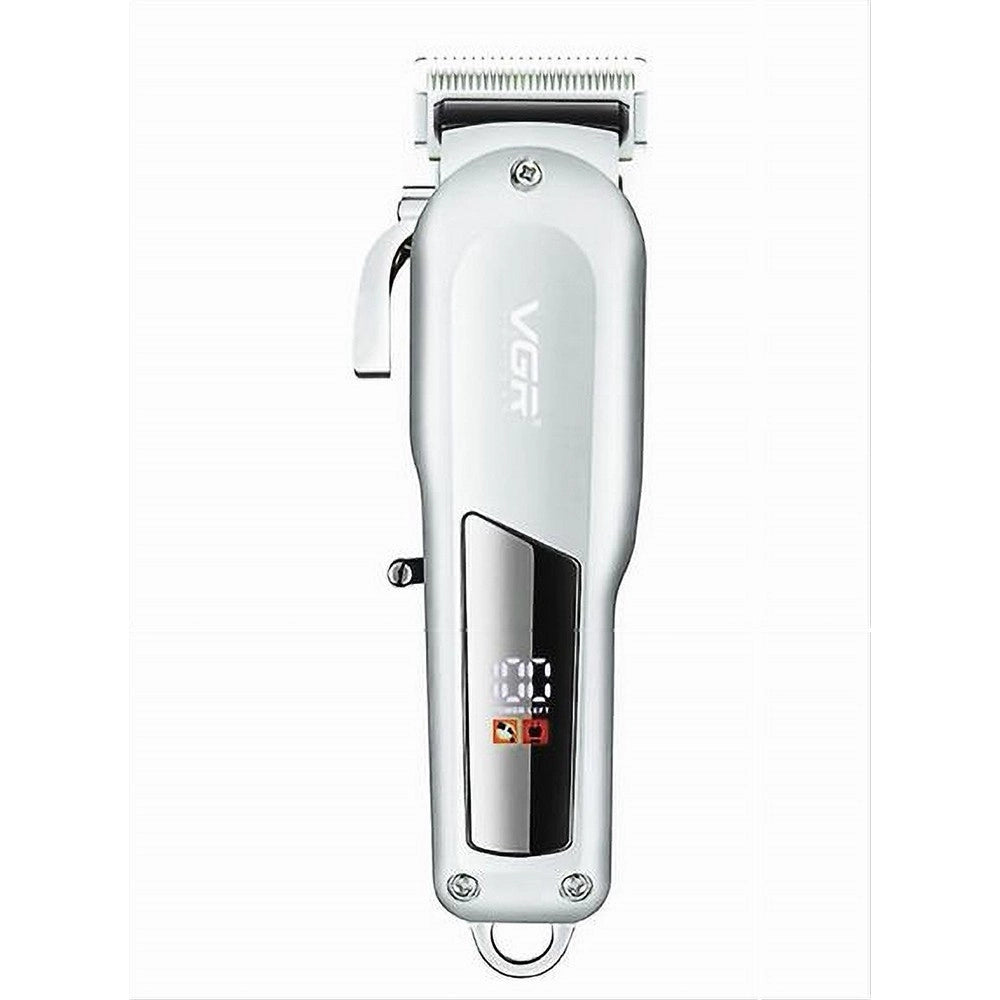 Trade Shop - Tagliacapelli Professionale A Batteria Usb Elettrico Display Lcd Rasoio Vgr V-278 -