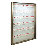 BACHECA PORTA CHIAVI ALUBOX  ALLUMINIO BRONZATO CHIAVI 96 MM 550X50 H.MM 730
