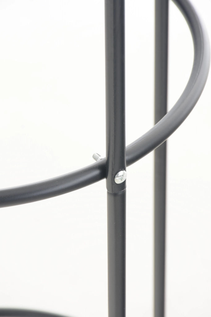 Supporto Piante Rampicanti Colonna Romantika nero,Set di 2