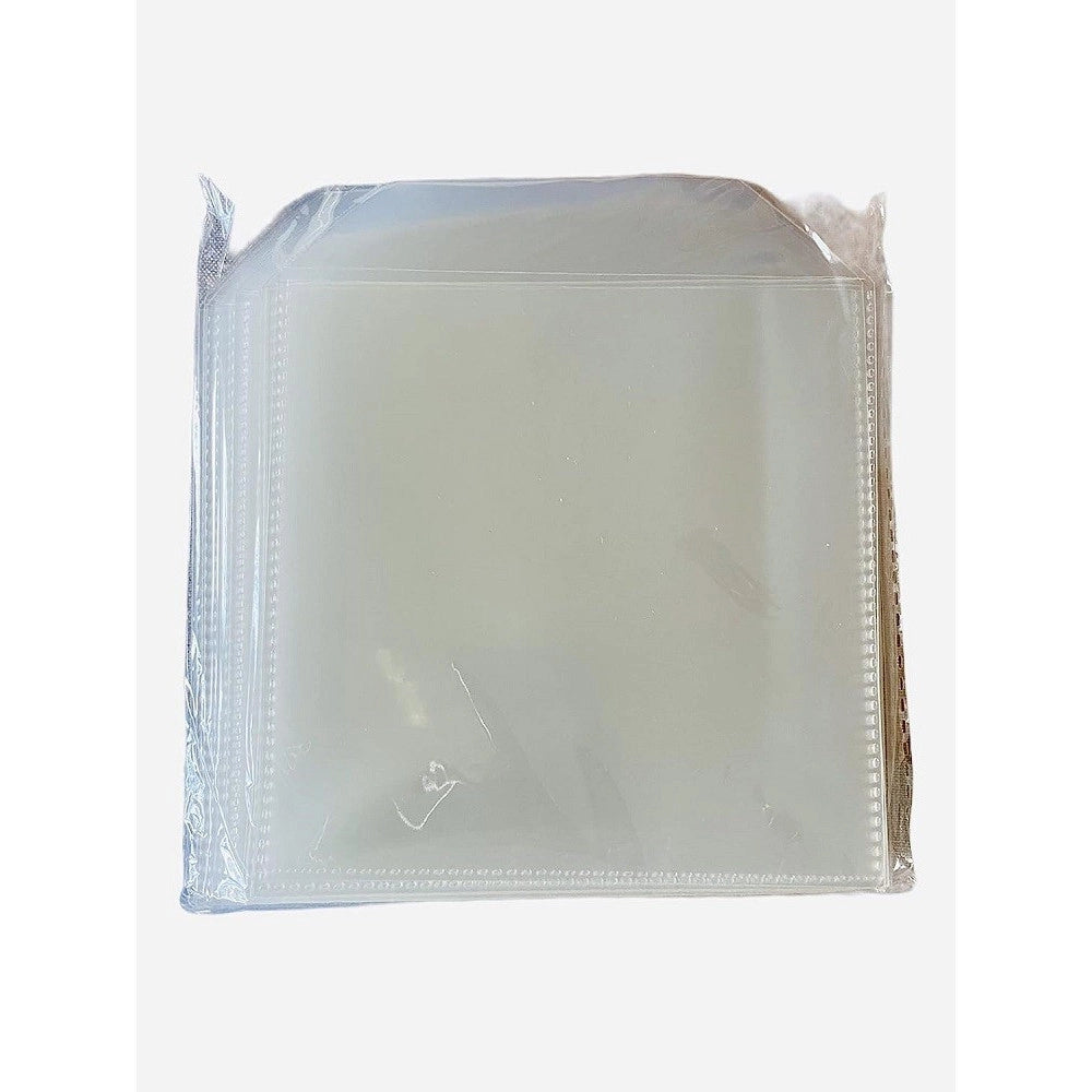 Trade Shop - Confezione Da 100 Buste Trasparenti In Plastica Per Cd Dvd Custodie Da 100 Micron -