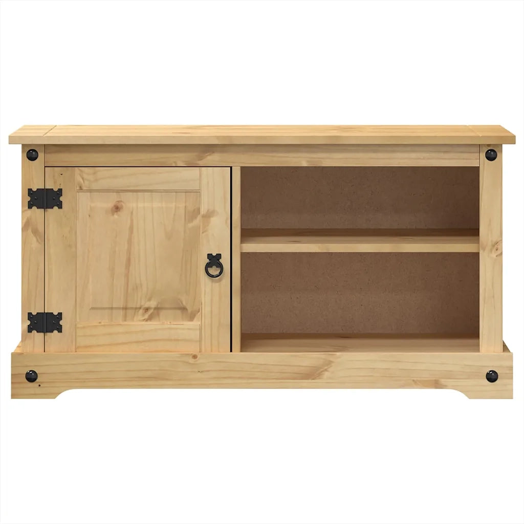Mobile Porta TV Corona 100x40x52 cm in Legno Massello di Pino 4005667