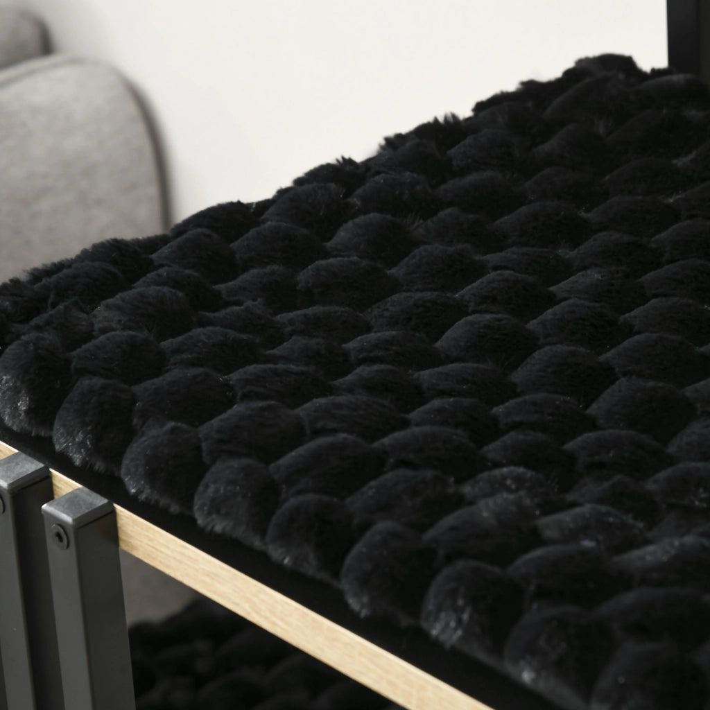 Tiragraffi per Gatti con Cuscini ¨C zephmum ¨C Nero, Acciaio, 85x48x128 cm