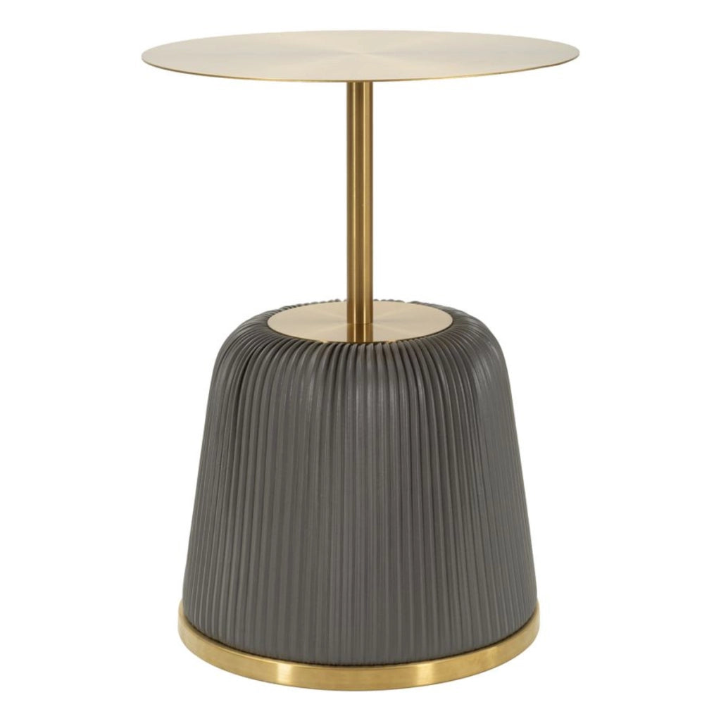 Tavolino VKH1098, Grigio, Metallo, 40x40x55 cm