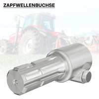 Boccola albero cardanico 175 mm Attacco albero scanalato 1 3/8" 21D Albero uscita 1 3/4" 6D Trattore