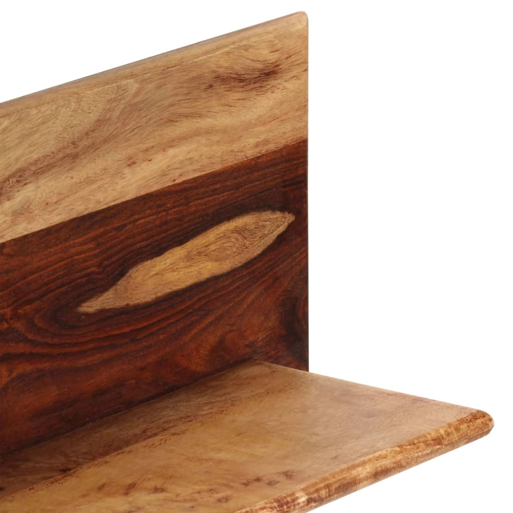 Mobiletto portaoggetti da parete di design 2 pezzi 58 cm legno massello 2702233/2