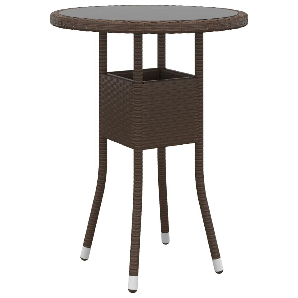 Set Divani da Giardino 5 pz | Set Salotto da Giardino in Polyrattan Marrone