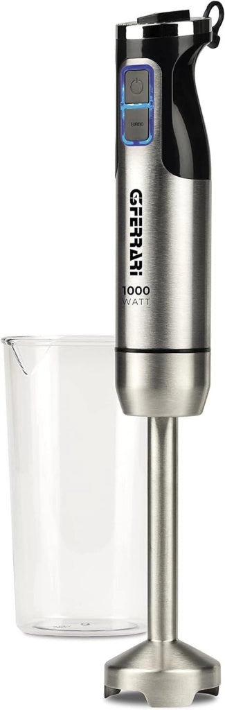 G3 Ferrari G20142 Antelao Mixer a Immersione 1000W Motore DC 8 Velocita' 4 Lame Inox colore Nero