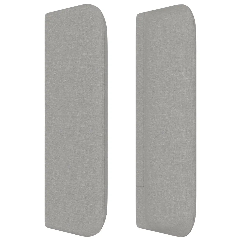 Testiera ad Orecchio Grigio Chiaro 103x16x78/88 cm in Tessuto