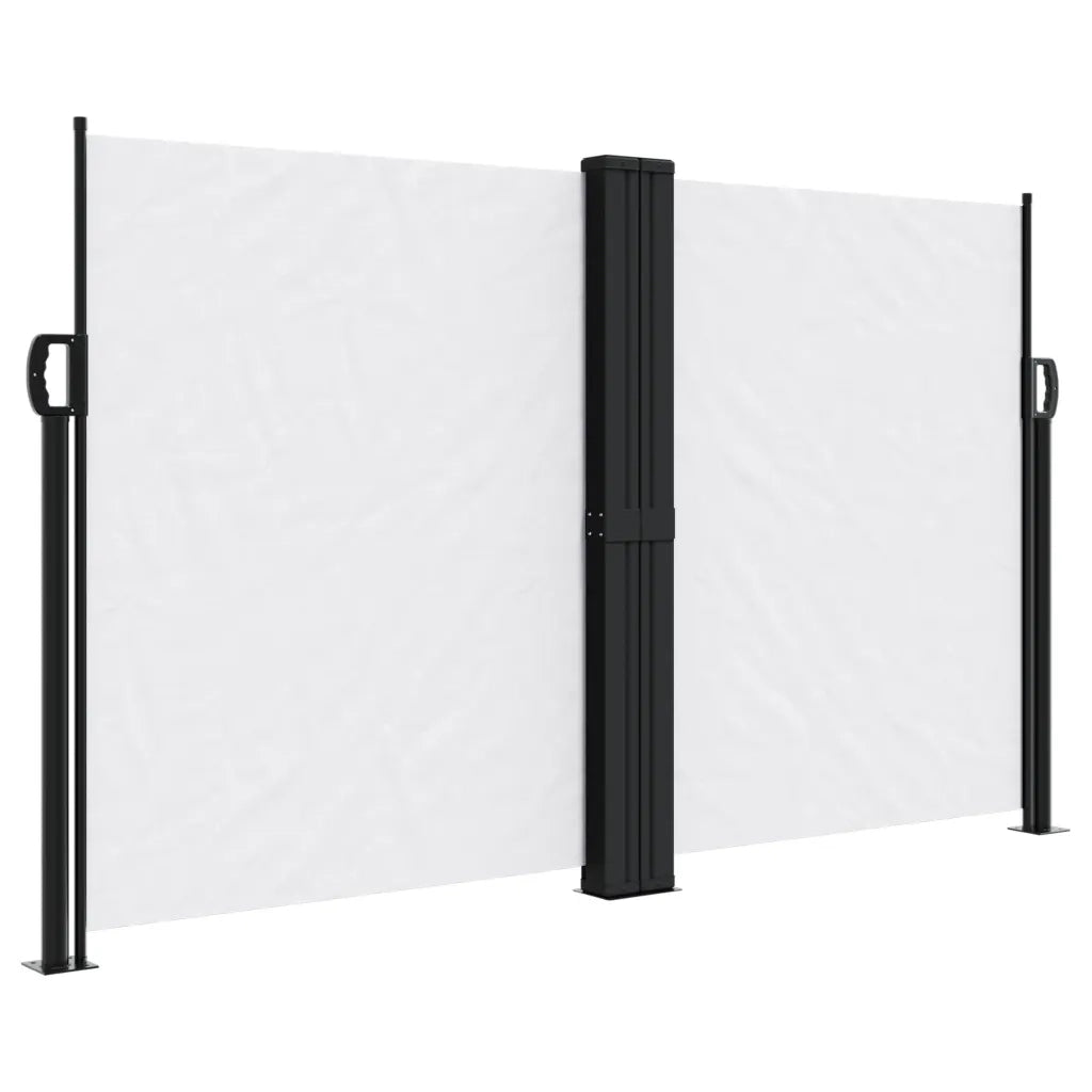 Tenda da Sole Laterale Retrattile-Tenda parasole per balcone per giardino Bianca 140x1000 cm