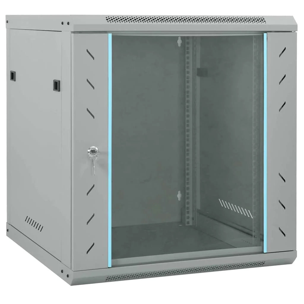 Armadio di rete a parete dal design industriale per ufficio 60 x 45 x 65 cm acciaio grigio 02_0059071