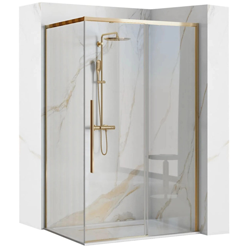 Cabina Doccia Solar Gold 100x80 senza piatto doccia