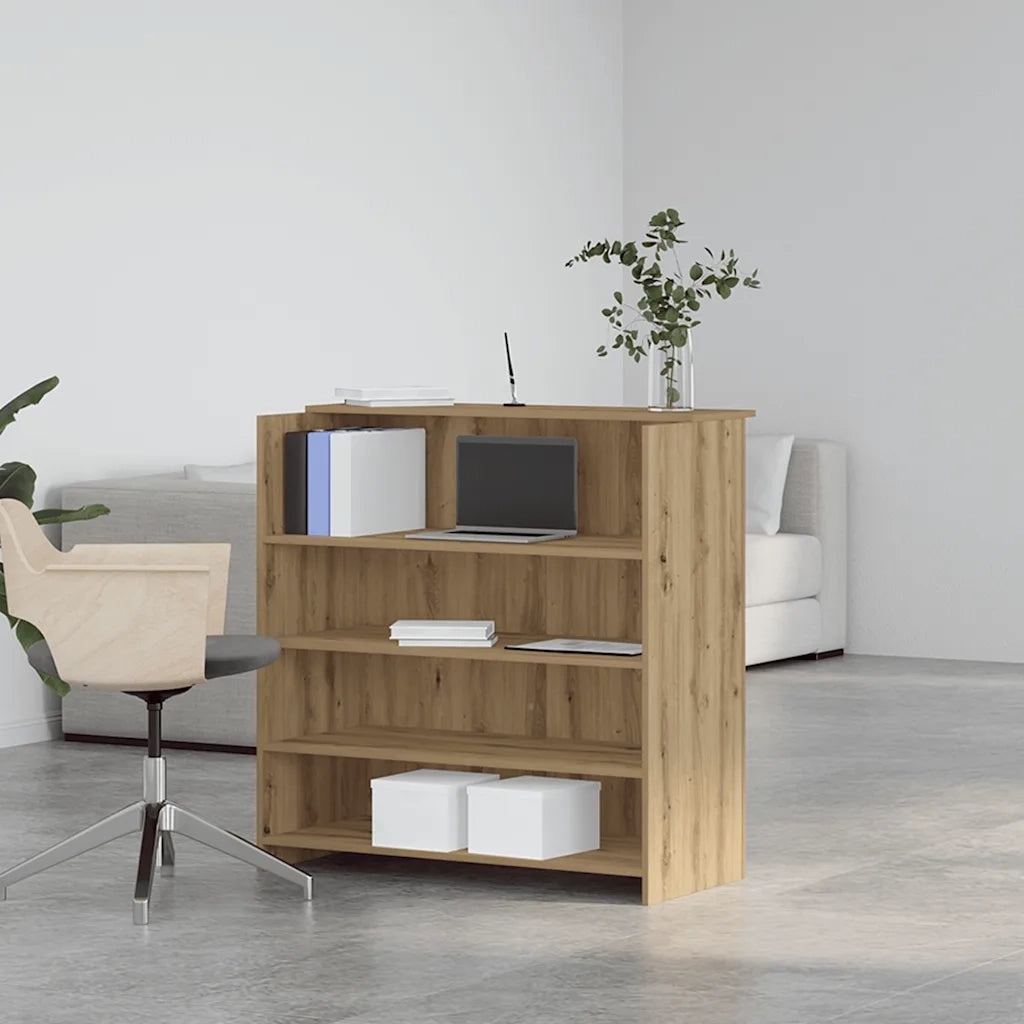 Banco Reception Rovere Artigianale 100x50x103,5cm in Truciolato