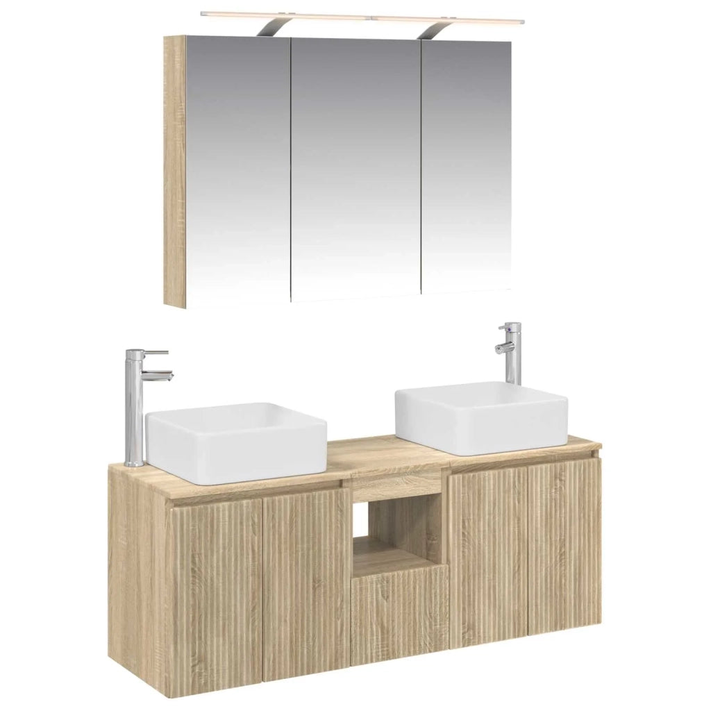Set di Armadi da Bagno 4 pcs Rovere Sonoma 100 x 14,5 x 70 cm 3406377