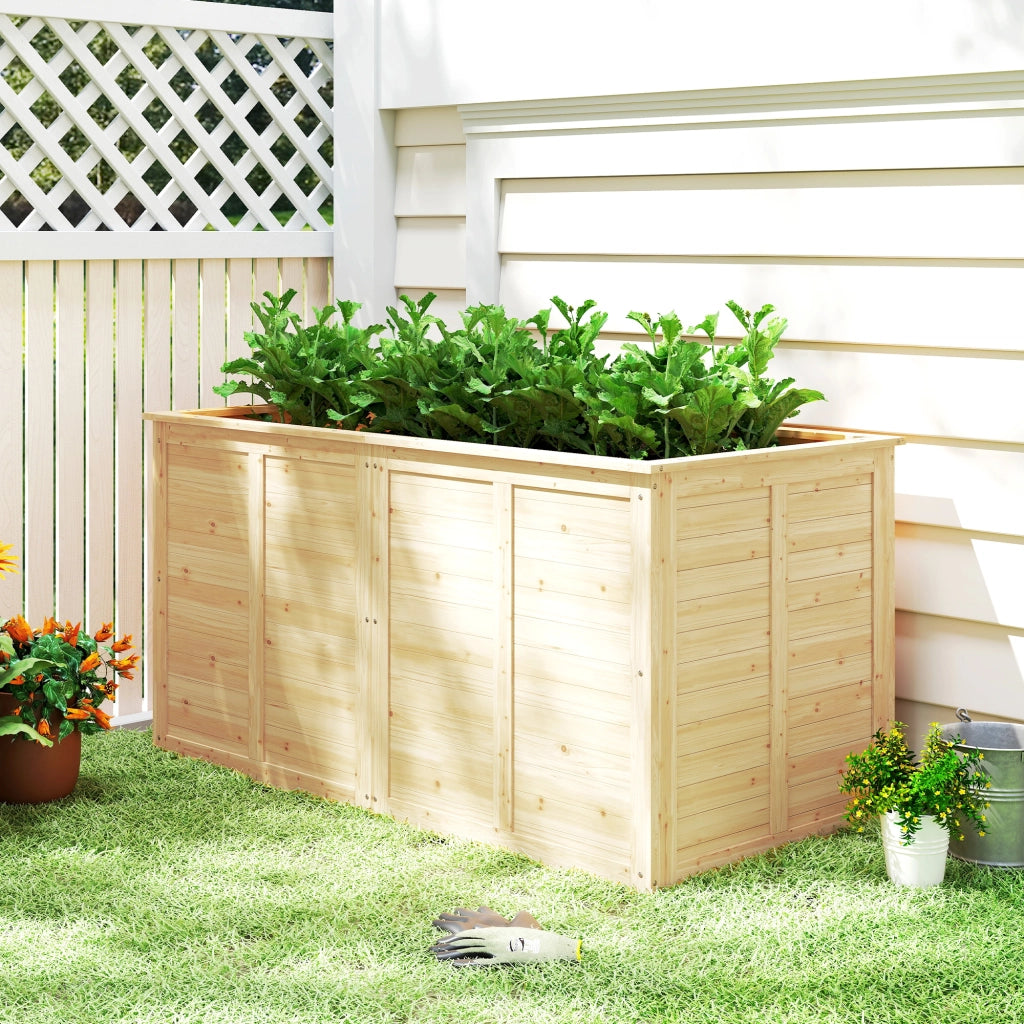 Letto Rialzato Orto Legno 152x77x77 cm ¨C Xylo ¨C Giardino Esterno con Base Aperta