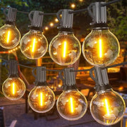 Fascia di Illuminazione Esterna 18 Metri - Kit di Illuminazione con 30 + 1 Lampadine LED G40 - IP45 Resistente all'Acqua Catena di Lampade Esterna - Patio Terrazza Giardino Festa Matrimonio