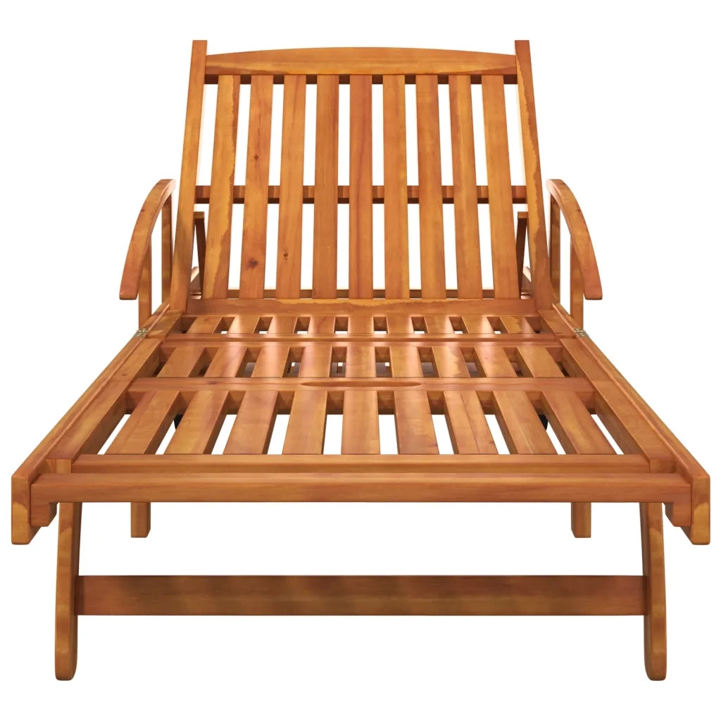 Lettini Prendisole 2 pz in Legno Massello di Acacia 3104967