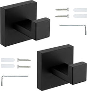 Haken da Parete in Acciaio Inossidabile per Bagno e Cucina - Set da 2 Pezzi