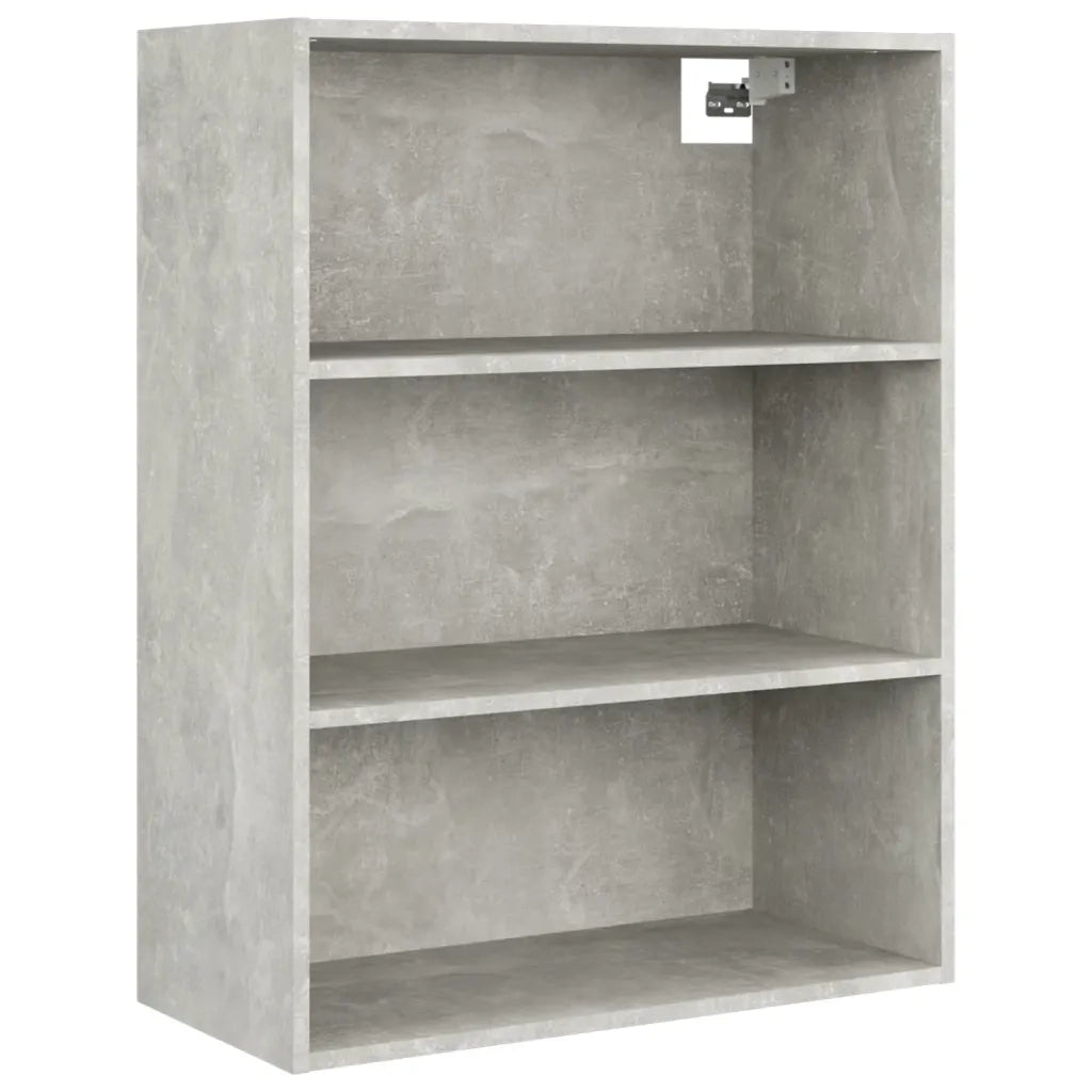 Armadietto Pensile a Parete Grigio Cemento 69,5x32,5x90 cm CFW7636304