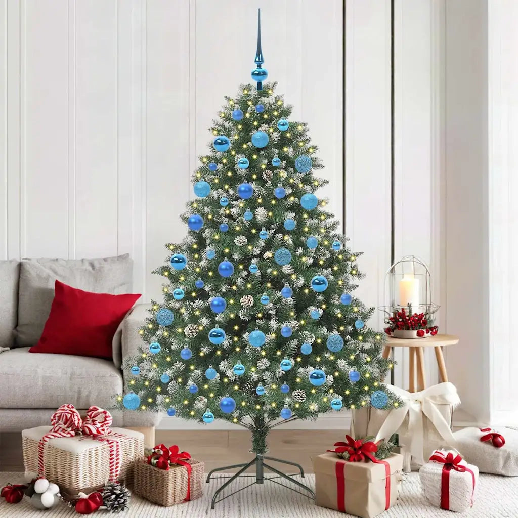 Albero di Natale artificiale con 300 LED Verde 180 cm 3395240