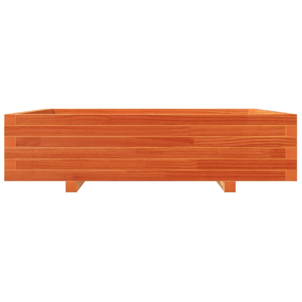 Fioriera | Cassetta per fiori | Vaso Giardino 100x100x26,5cm Legno Massello Pino