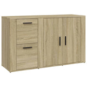 Buffet credenza cassettiera armadio mobile contenitore organizer cucina soggiorno rovere Sonoma 100 x 33 x 59,5 cm legno ingegnerizzato marrone 02_0031455