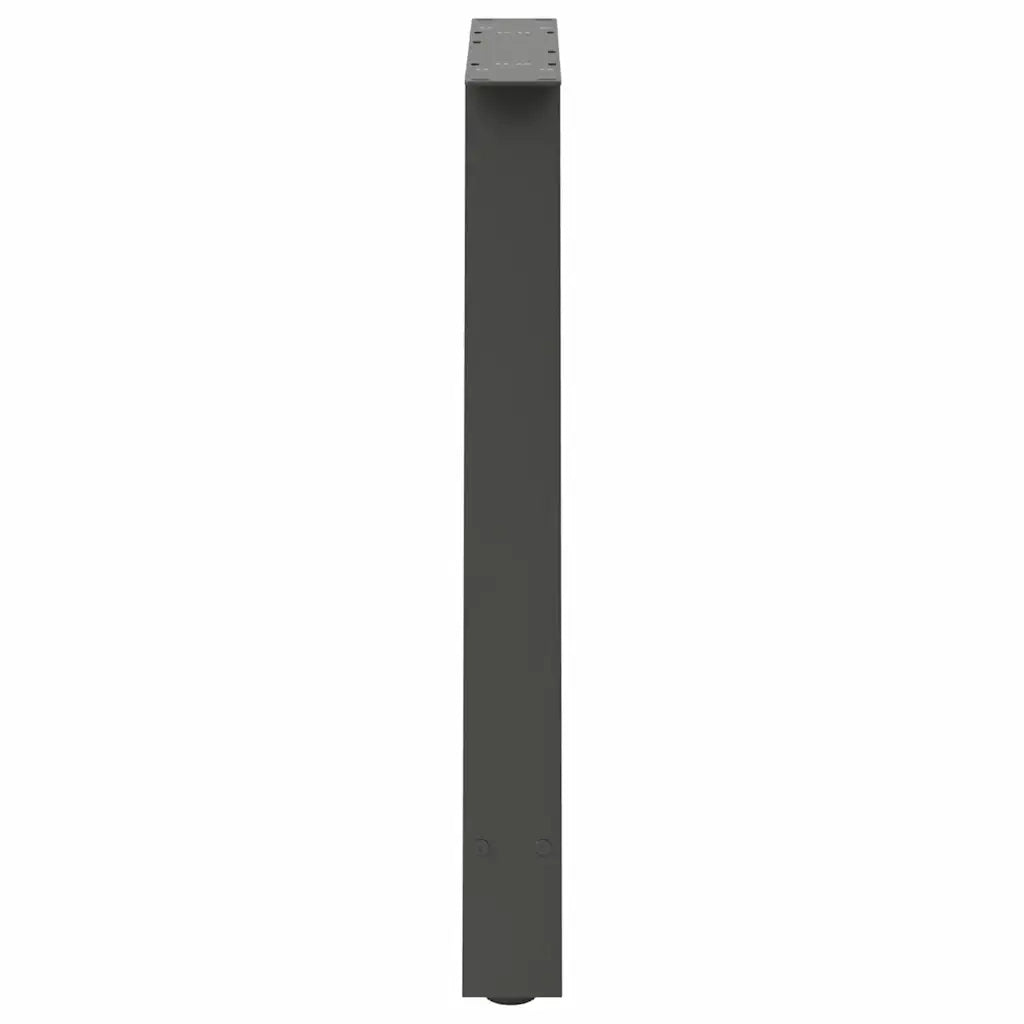Gambe per tavolo da pranzo a forma di A 2 pz Antracite 80x(72-73) cm Acciaio
