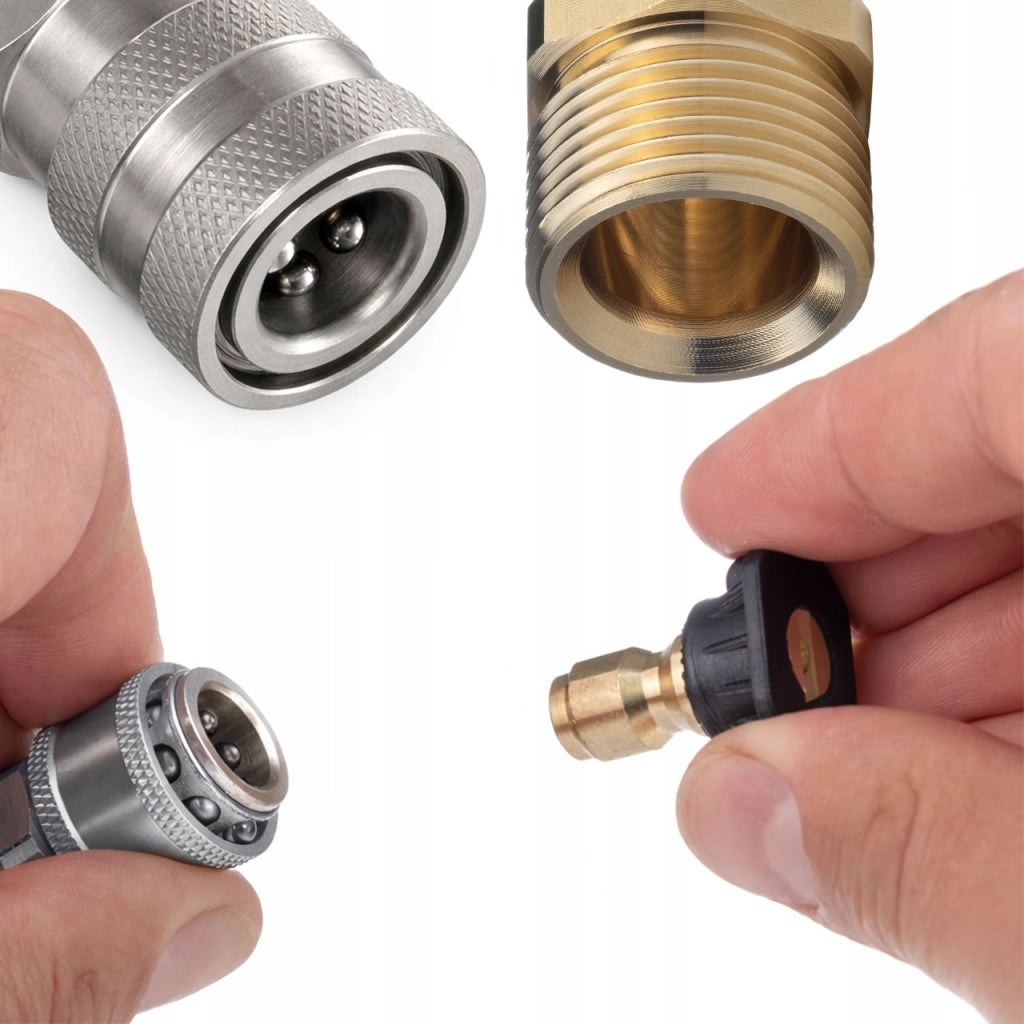 Gancio Rapido M22 INOX – Acciaio Inossidabile | Filettatura Esterna M22 | Per Idropulitrici Professionali