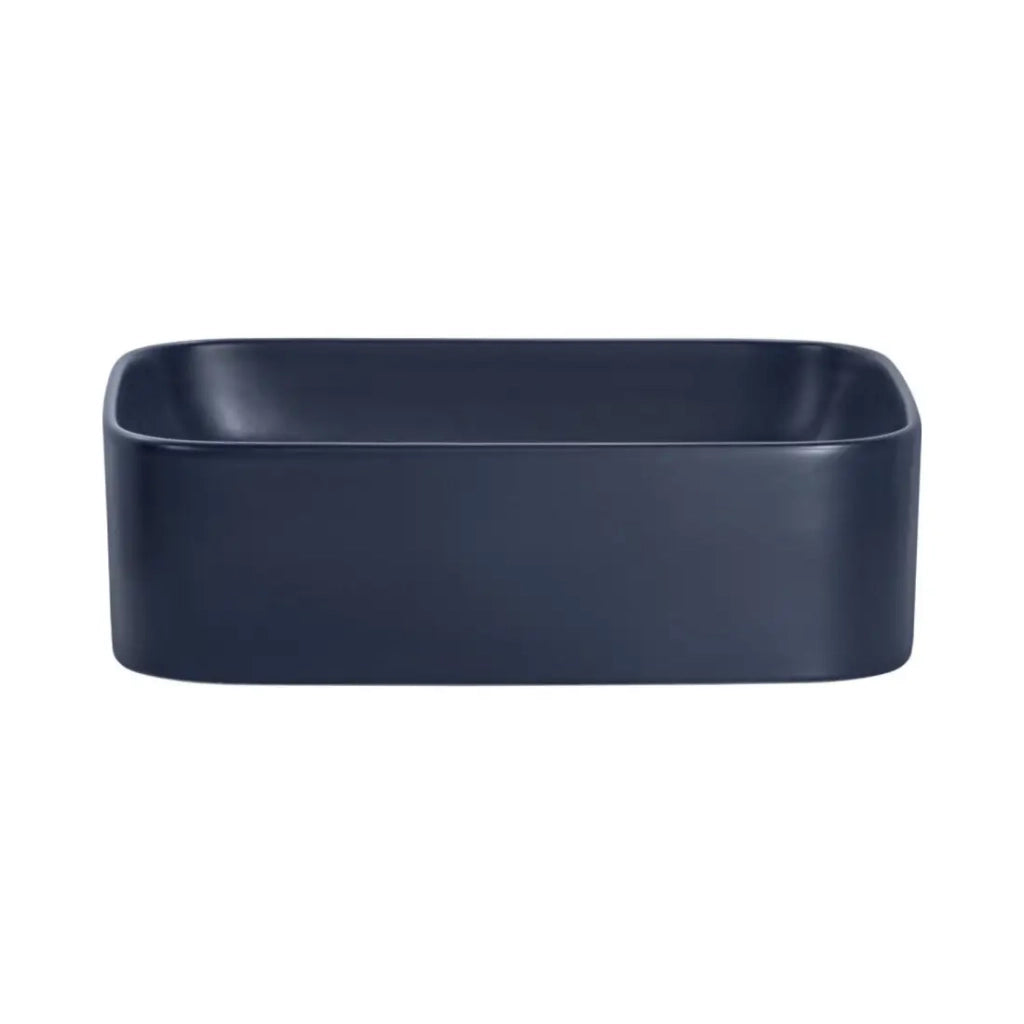 Set ICON bianco: mobile sottolavabo 140cm con nicchie in legno a vista + due lavabi da appoggio blu + specchio + LED + colonna