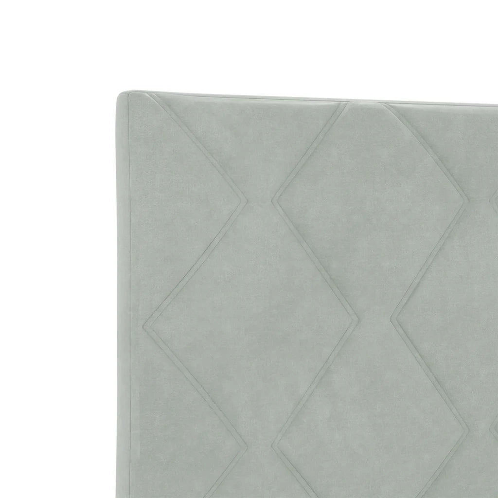 Testiera-Testata-Testiera Decorativa Grigio chiaro 144 cm Velluto 254692